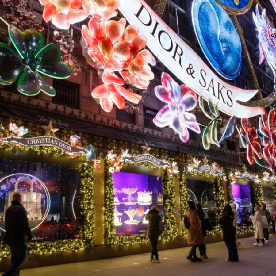Christmas in New York: Holiday Lights&Rockefeller Tree Tour - Fifth Avenue Window Displays: Saks, Tiffany & Co., Cartier, and Bergdorf