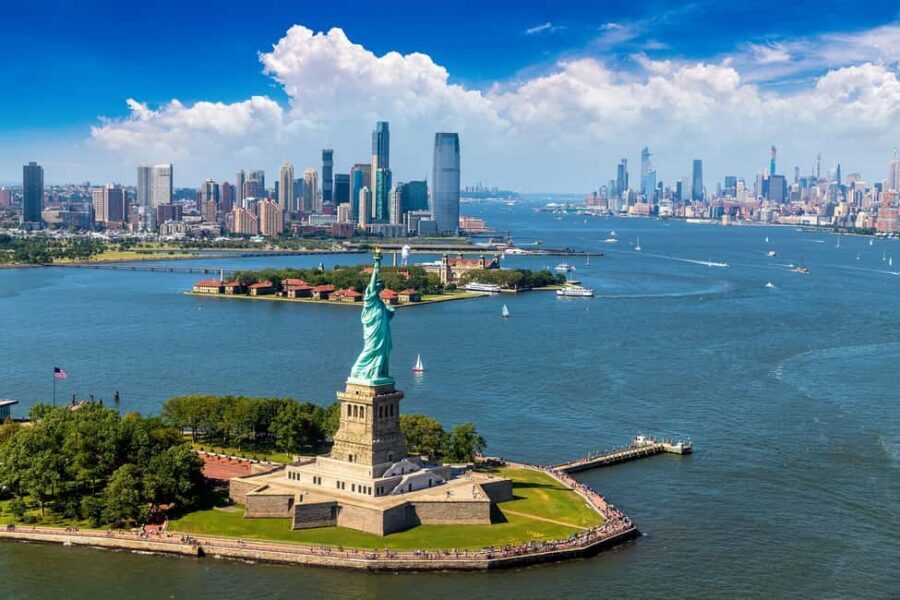 New York: Statue of Liberty and Hop-On Hop-Off Bus Tour - Liberty & Ellis in One Day, NYC in Your Own Pace