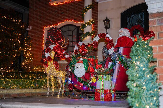 NYC: Holiday Lights and Dyker Heights Luxury Bus Tour - Dyker Heights in Brooklyn: where big lights meet real walking time