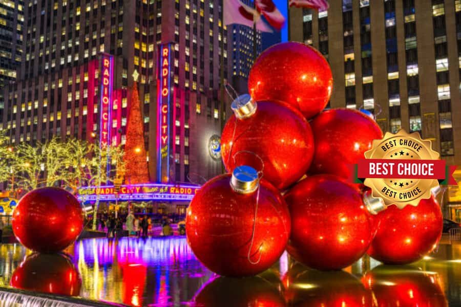 NYC: Jingle Bell Joyride Holiday Tour - Bryant Park holiday market and winter scenery